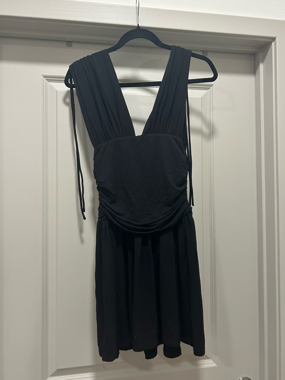 Bittersweet Black Plunging V-Neck Sleeveless Dress